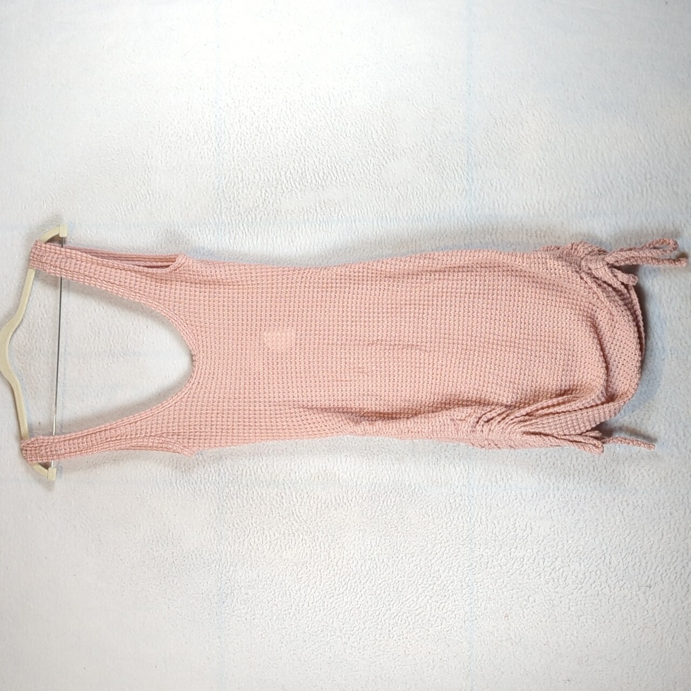 Luca + Grae Women's Pink Stretchy Bodycon Sleeveless Ruched‎ Beach Dress Size S